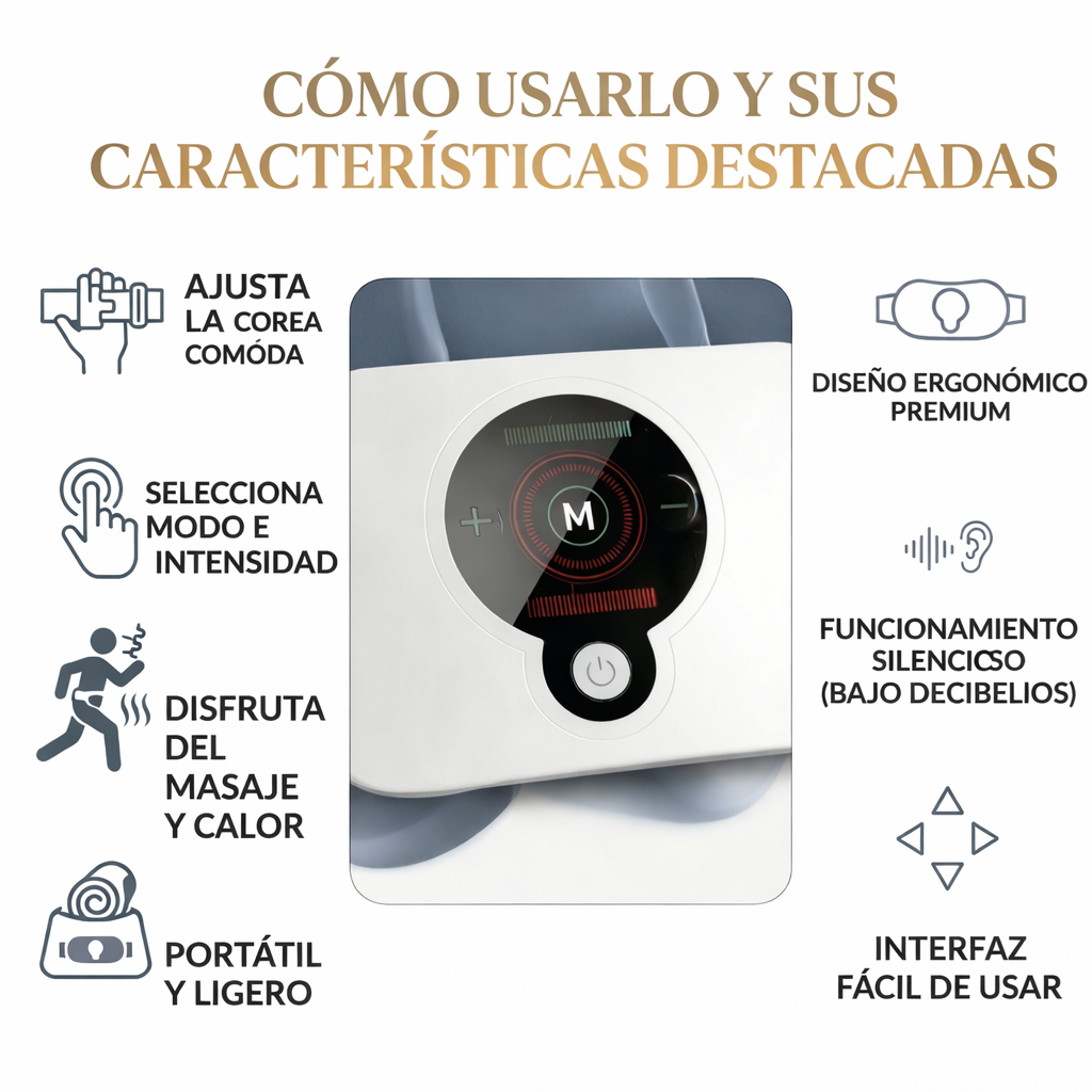 Cinturón Térmico de Alivio y Masaje